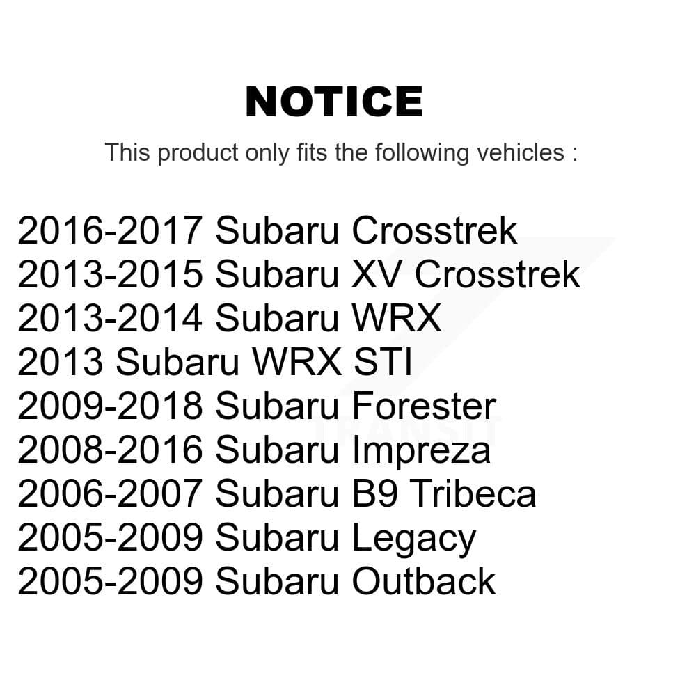 TOR - KTR-102248 - Front Lower Rearward Suspension Control Arm Bushing Kits image 2