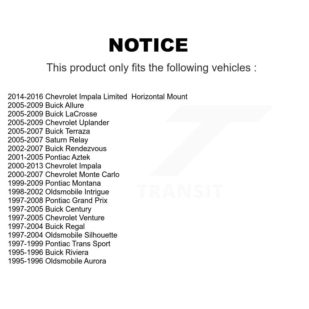 TOR - KTR-102250 - Front Lower Rearward Suspension Control Arm Bushing Kits image 2