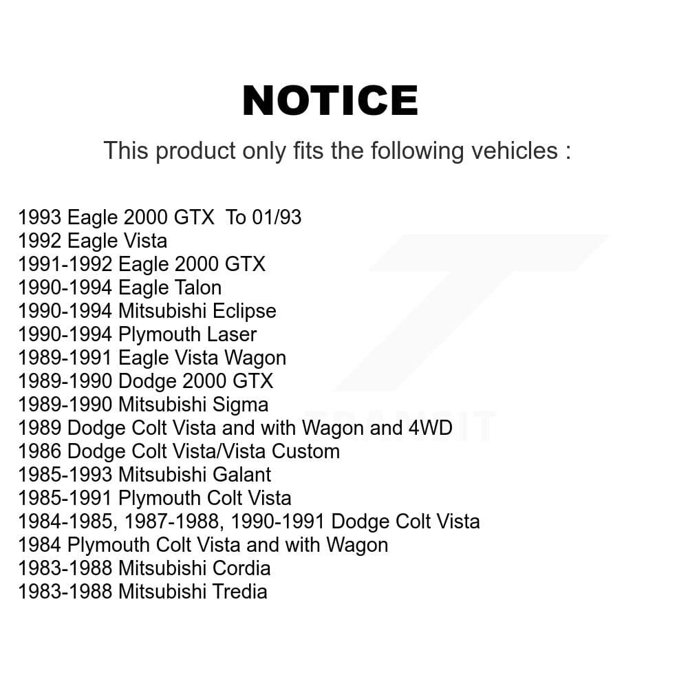 TOR - KTR-102294 - Front Suspension Ball Joint Kits image 2