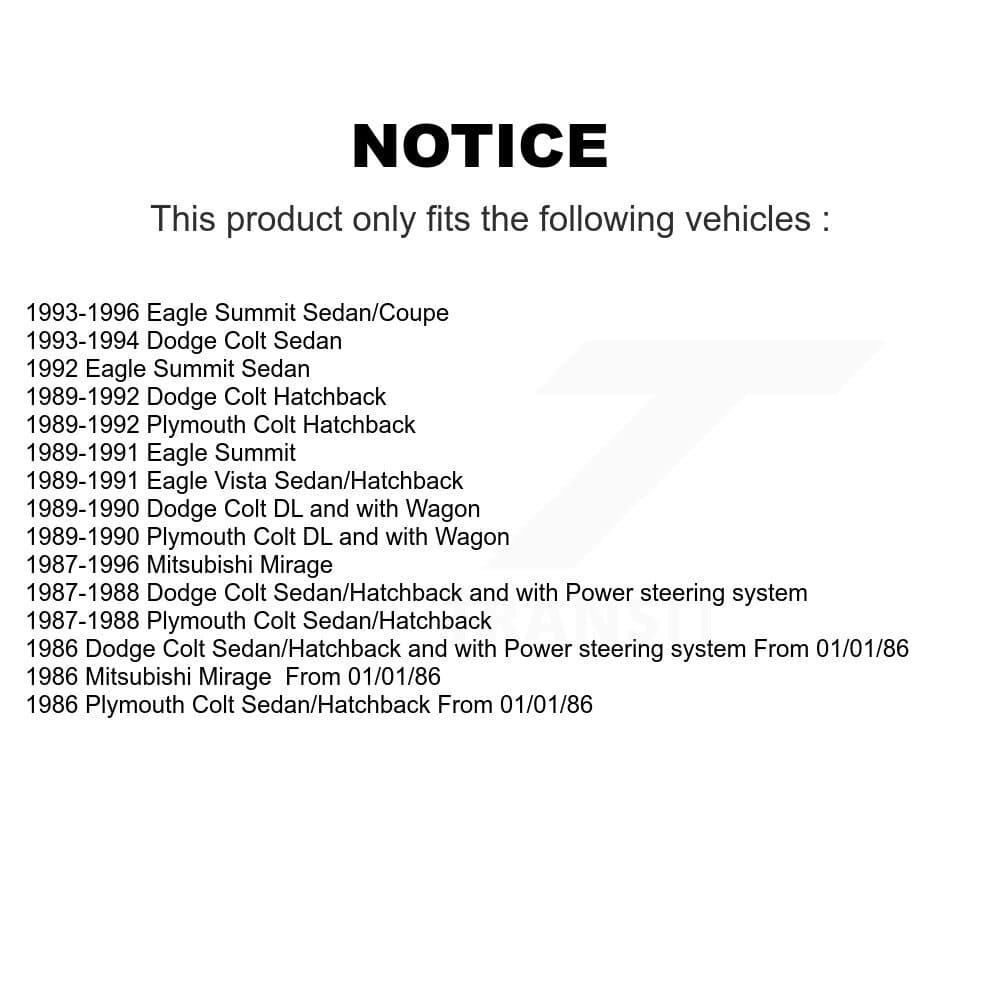 TOR - KTR-102295 - Front Suspension Ball Joint Kits image 2
