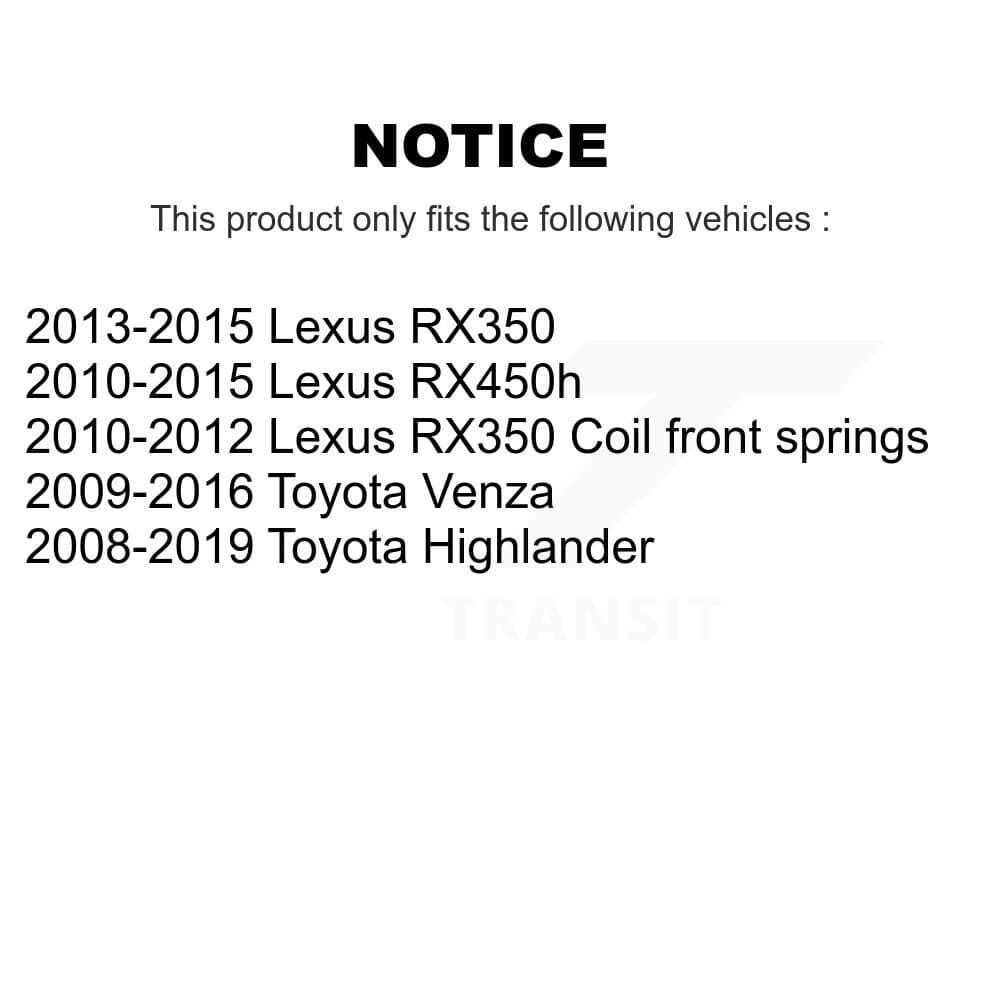 TOR - KTR-102698 - Front Suspension Control Arm and Ball Joint Assembly Kits image 2