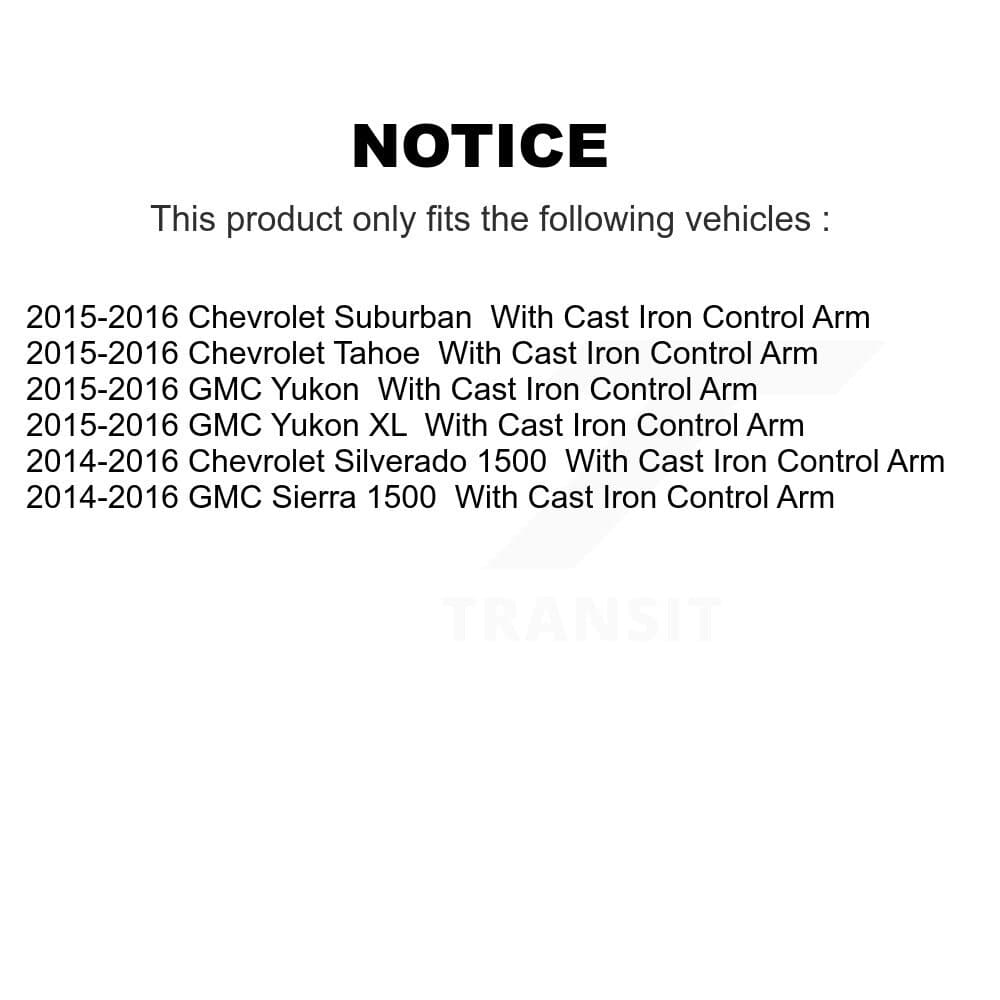 TOR - KTR-102774 - Front Suspension Control Arm and Ball Joint Assembly Kits image 2