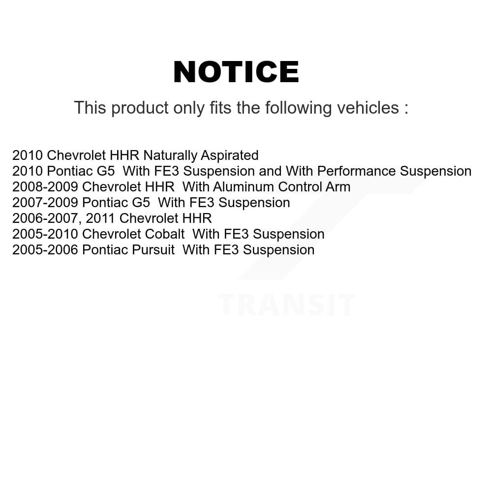TOR - KTR-102775 - Front Suspension Control Arm and Ball Joint Assembly Kits image 2