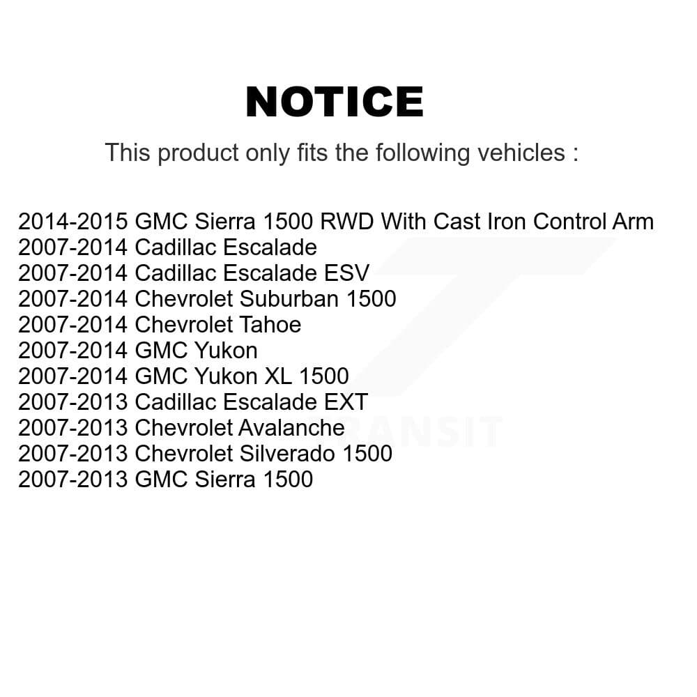 TOR - KTR-102830 - Front Suspension Control Arm and Ball Joint Assembly Kits image 2