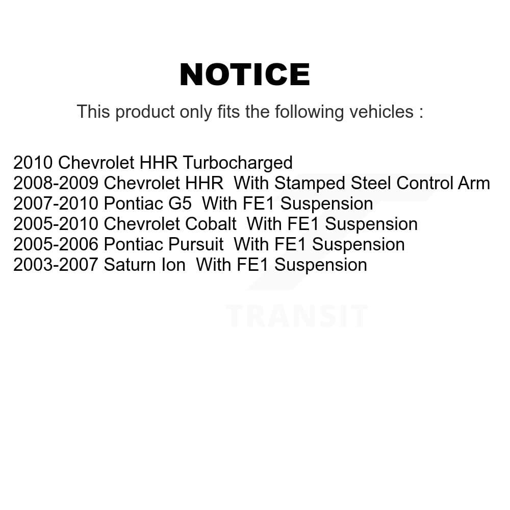 TOR - KTR-102849 - Front Suspension Control Arm and Ball Joint Assembly Kits image 2