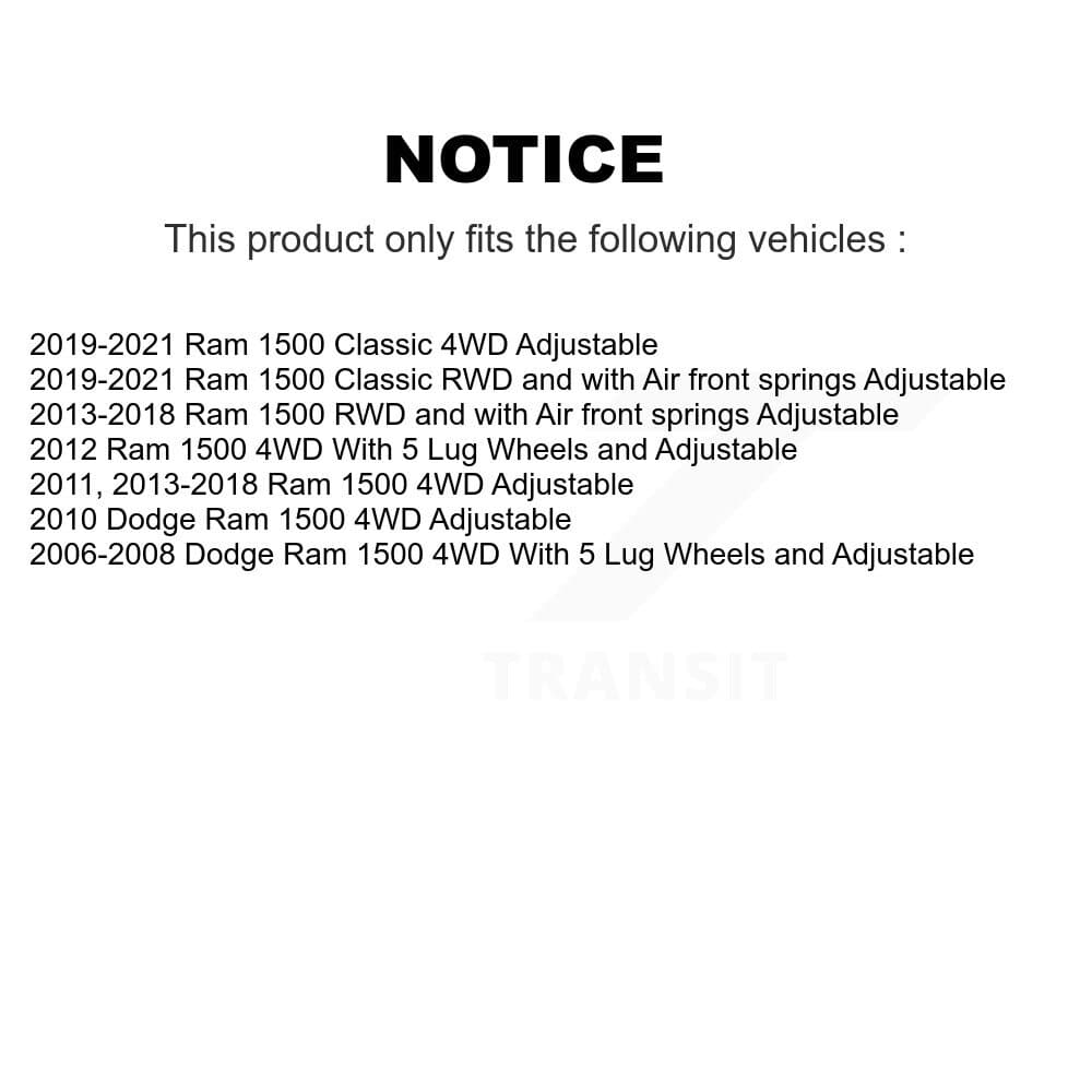 TOR - KTR-103329 - Front Suspension Control Arm and Ball Joint Assembly Kits image 2
