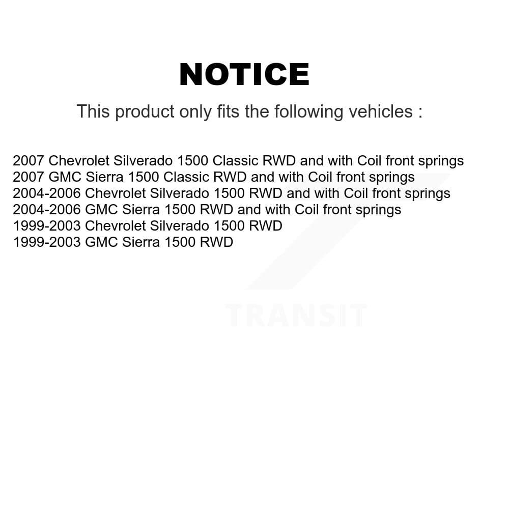 TOR - KTR-103349 - Front Suspension Control Arm and Ball Joint Assembly Kits image 2