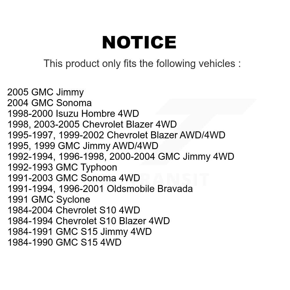 TOR - KTR-103356 - Front Suspension Control Arm and Ball Joint Assembly Kits image 2