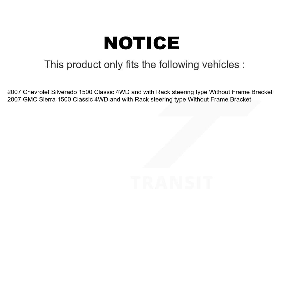TOR - KTR-103942 - Front Steering Tie Rod End Kits image 2