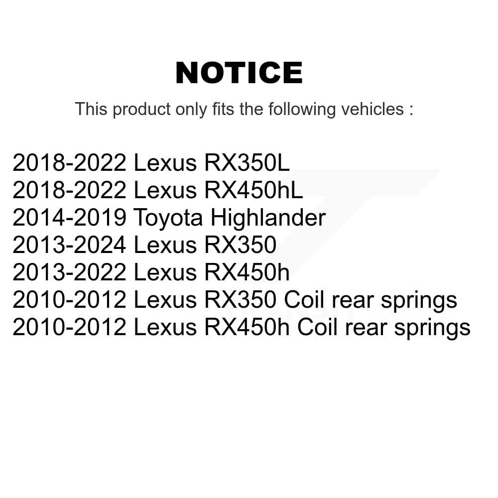 TOR - KTR-104225 - Rear Suspension Stabilizer Bar Link Kits image 2