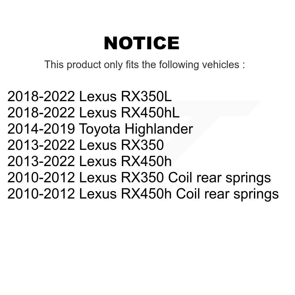 TOR - KTR-104279 - Front and Rear Suspension Stabilizer Bar Link Kits image 2