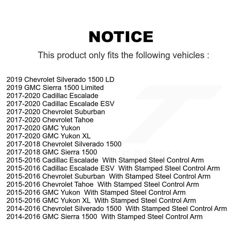 TOR - KTR-104393 - Front Upper Suspension Ball Joint Kits image 2