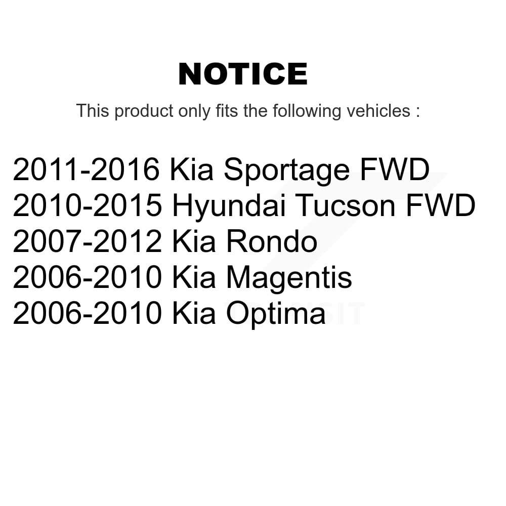 TOR - KTR-104543 - Rear Upper Forward Suspension Control Arm and Ball Joint Assembly Kits image 2