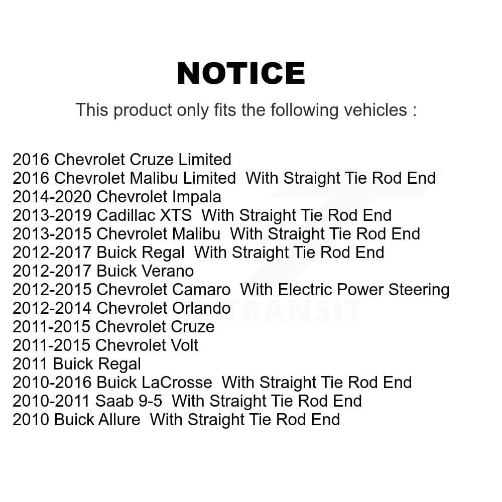 TOR - KTR-104595 - Front Outer Steering Tie Rod End Kits image 2