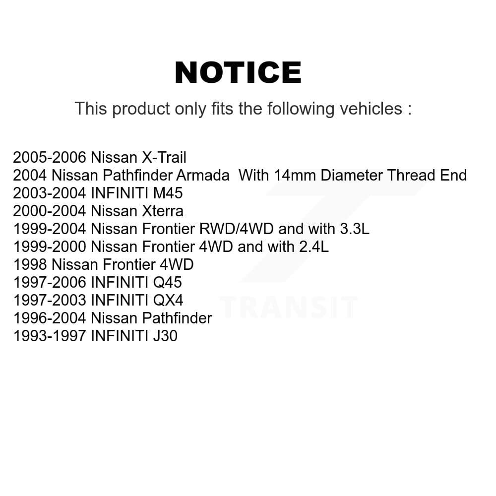 TOR - KTR-104613 - Front Outer Steering Tie Rod End Kits image 2