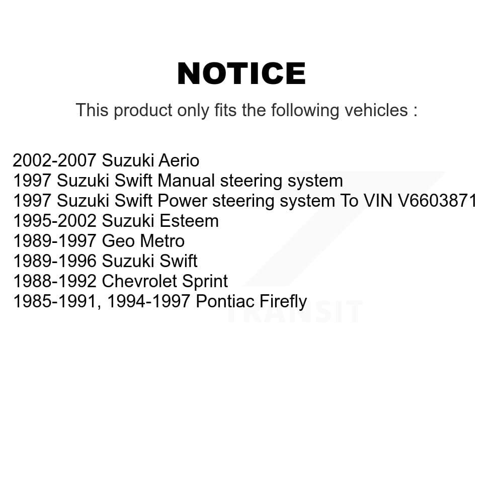 TOR - KTR-104650 - Front Outer Steering Tie Rod End Kits image 2