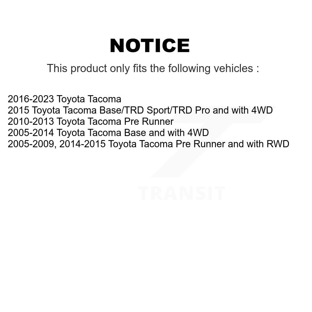 TOR - KTR-104787 - Front Inner Steering Tie Rod End Kits image 2