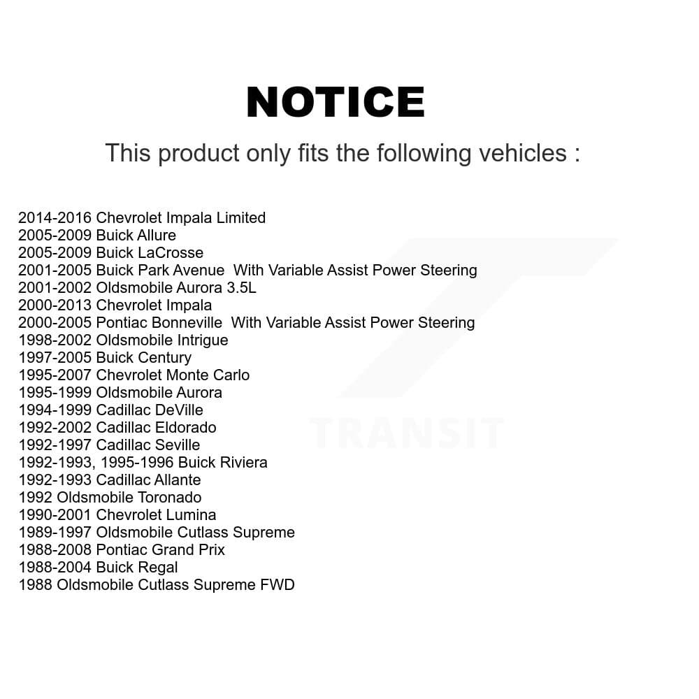 TOR - KTR-104851 - Front Inner Steering Tie Rod End Kits image 2