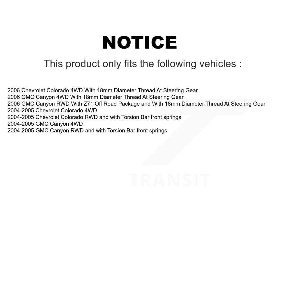 TOR - KTR-104853 - Front Inner Steering Tie Rod End Kits image 2
