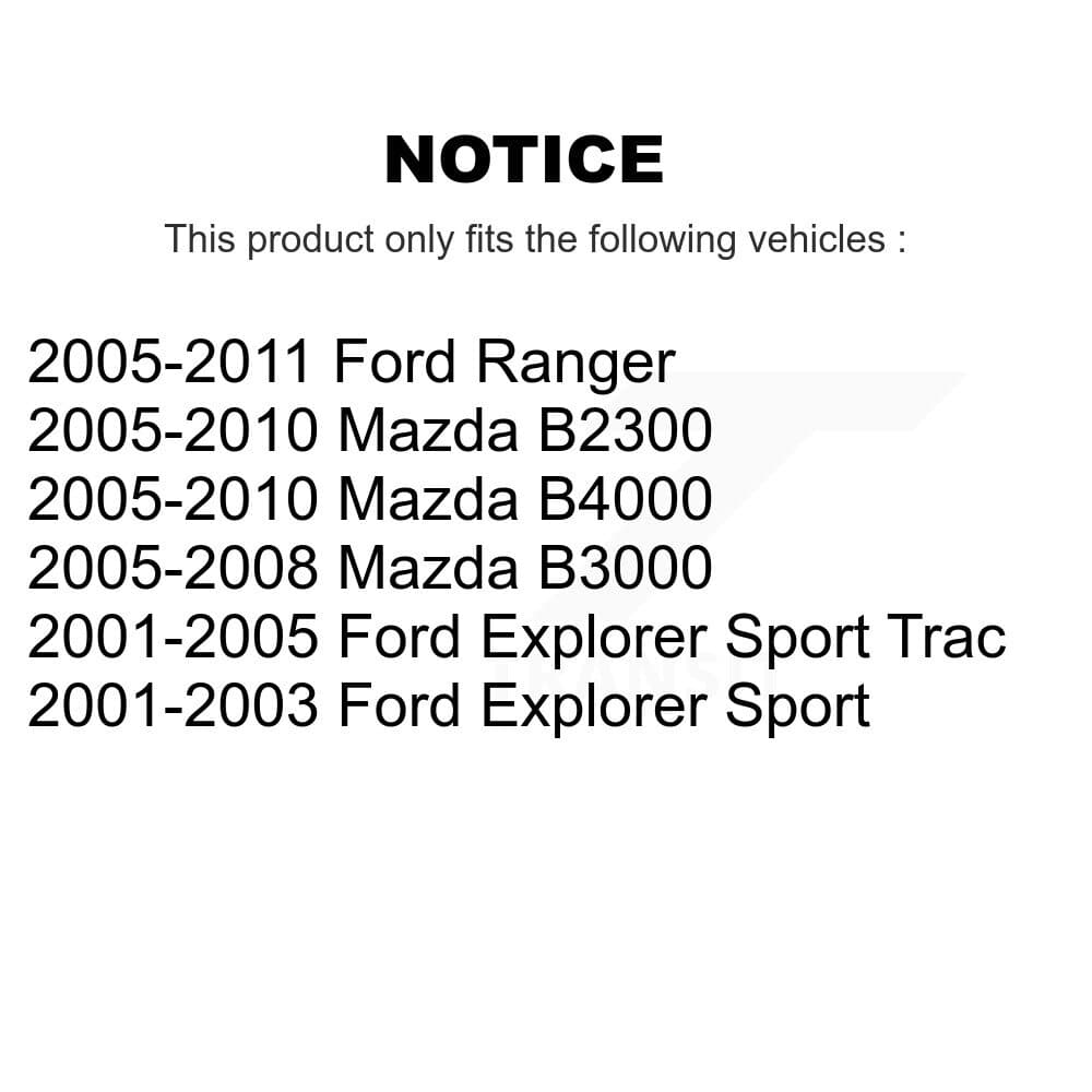TOR - KTR-104936 - Front Inner Steering Tie Rod End Kits image 2