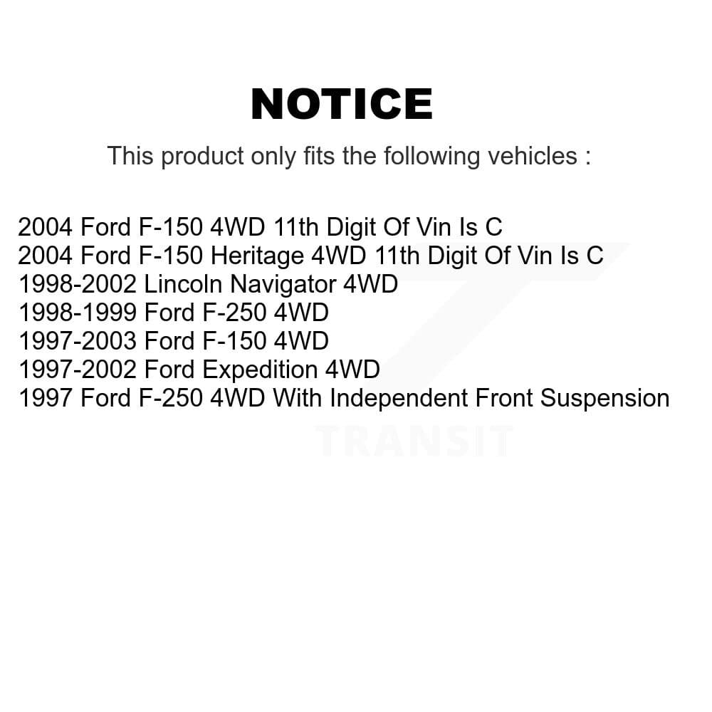 TOR - KTR-104950 - Front Inner Steering Tie Rod End Kits image 2