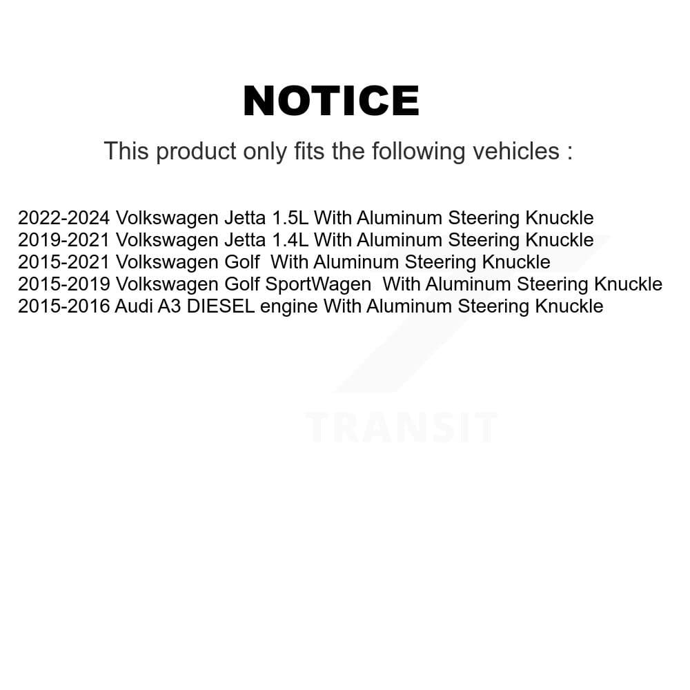 TOR - KTR-105142 - Front Suspension Control Arm Kits image 2
