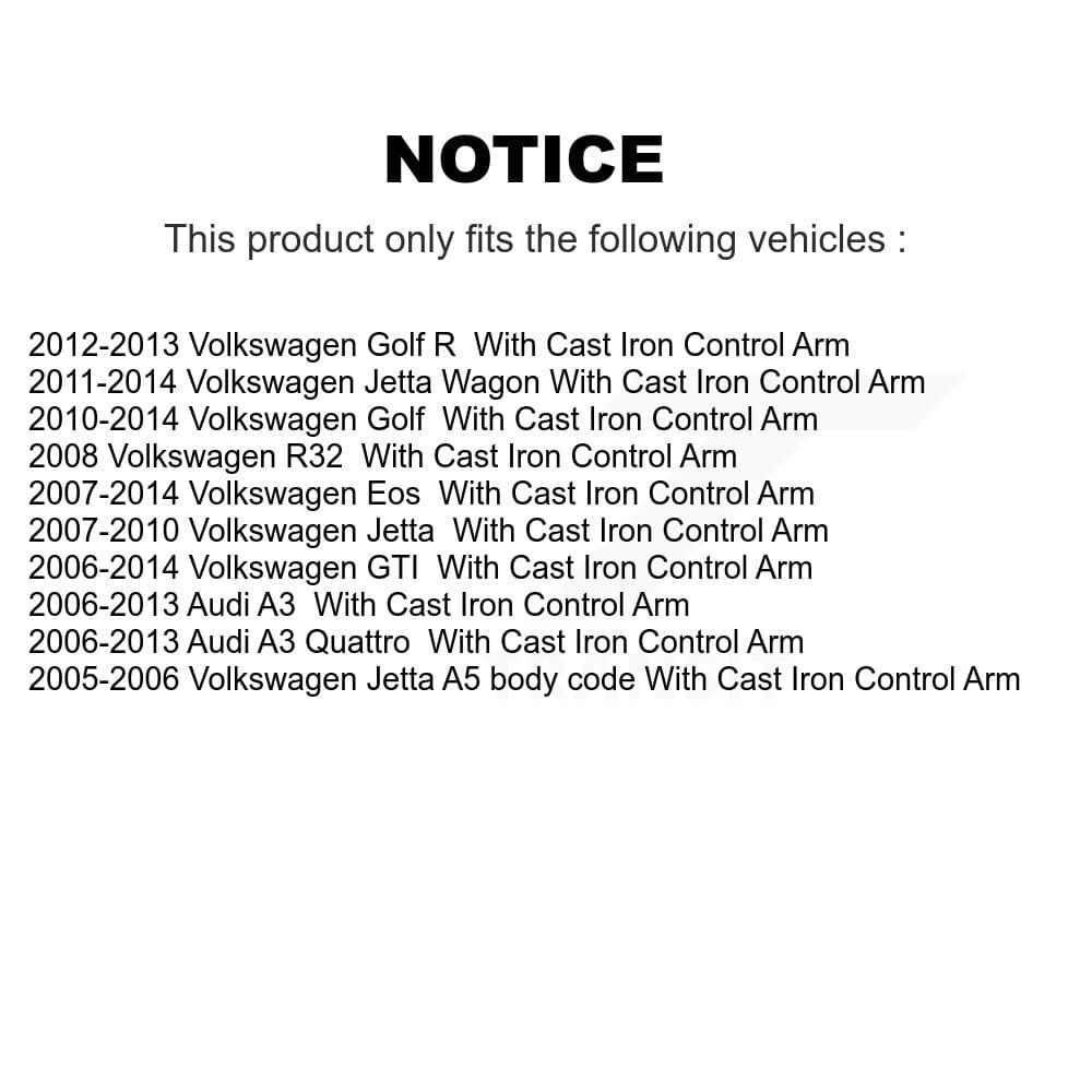 TOR - KTR-105248 - Front Lower Suspension Control Arm Kits image 2