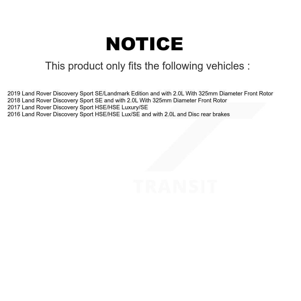 TEC - KTW-100683 - Front and Rear Disc Brake Pad Kits image 15
