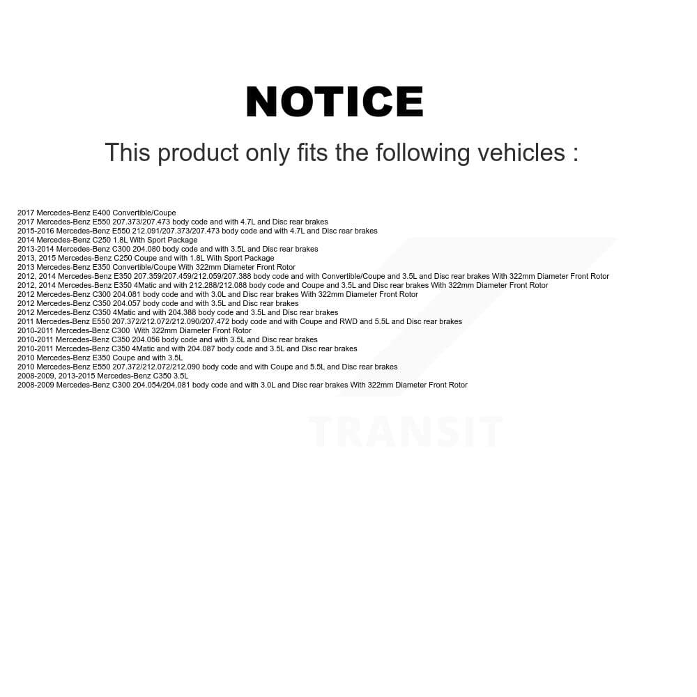 TEC - KTW-101811 - Front and Rear Disc Brake Pad Kits image 19