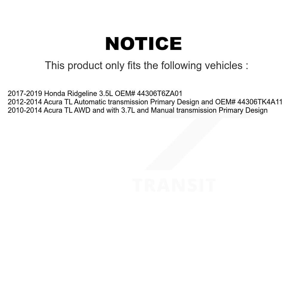 Kugel - NCV-HO21016 - Front Left CV Axle Shaft image 12