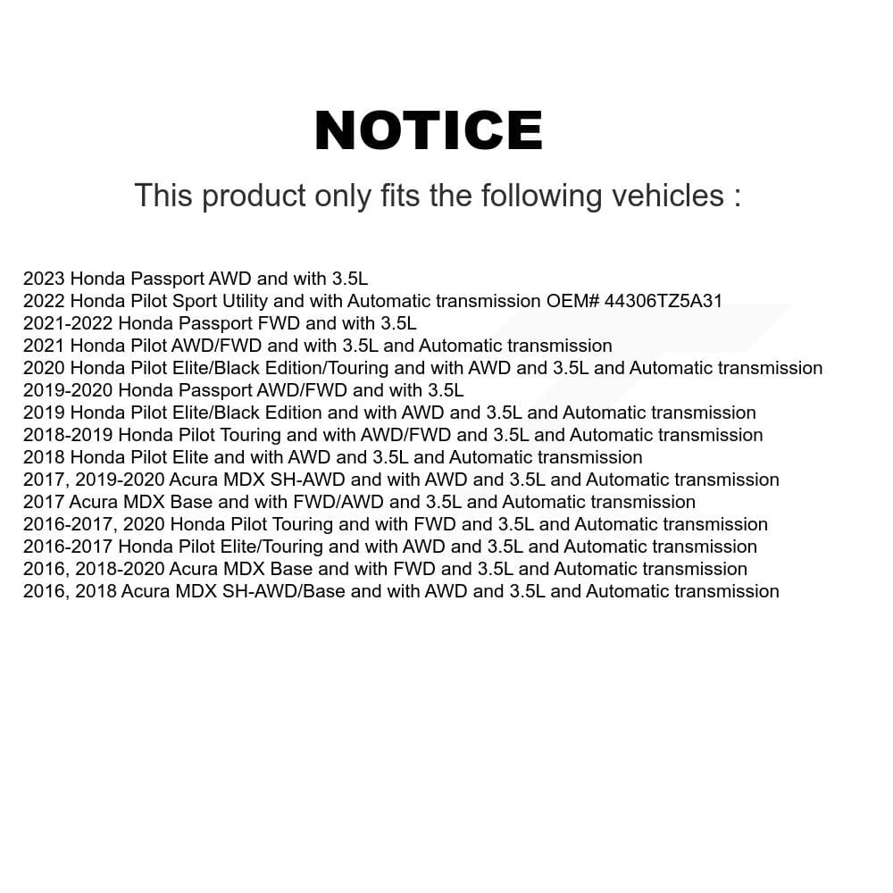 Kugel - NCV-HO21069 - Front Left CV Axle Shaft image 12