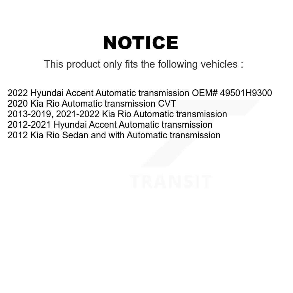 Kugel - NCV-HY37091 - Front Right CV Axle Shaft image 12