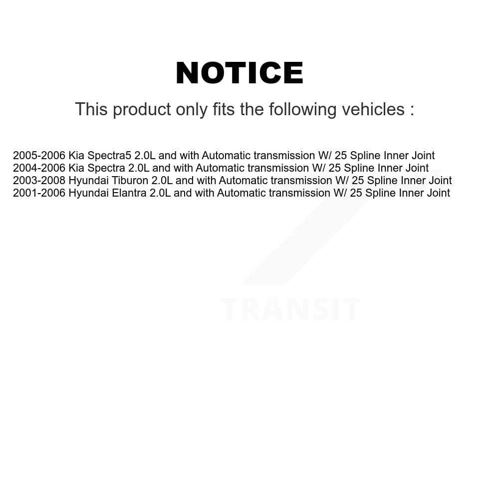 Kugel - NCV-HY37529 - Front Left CV Axle Shaft image 12