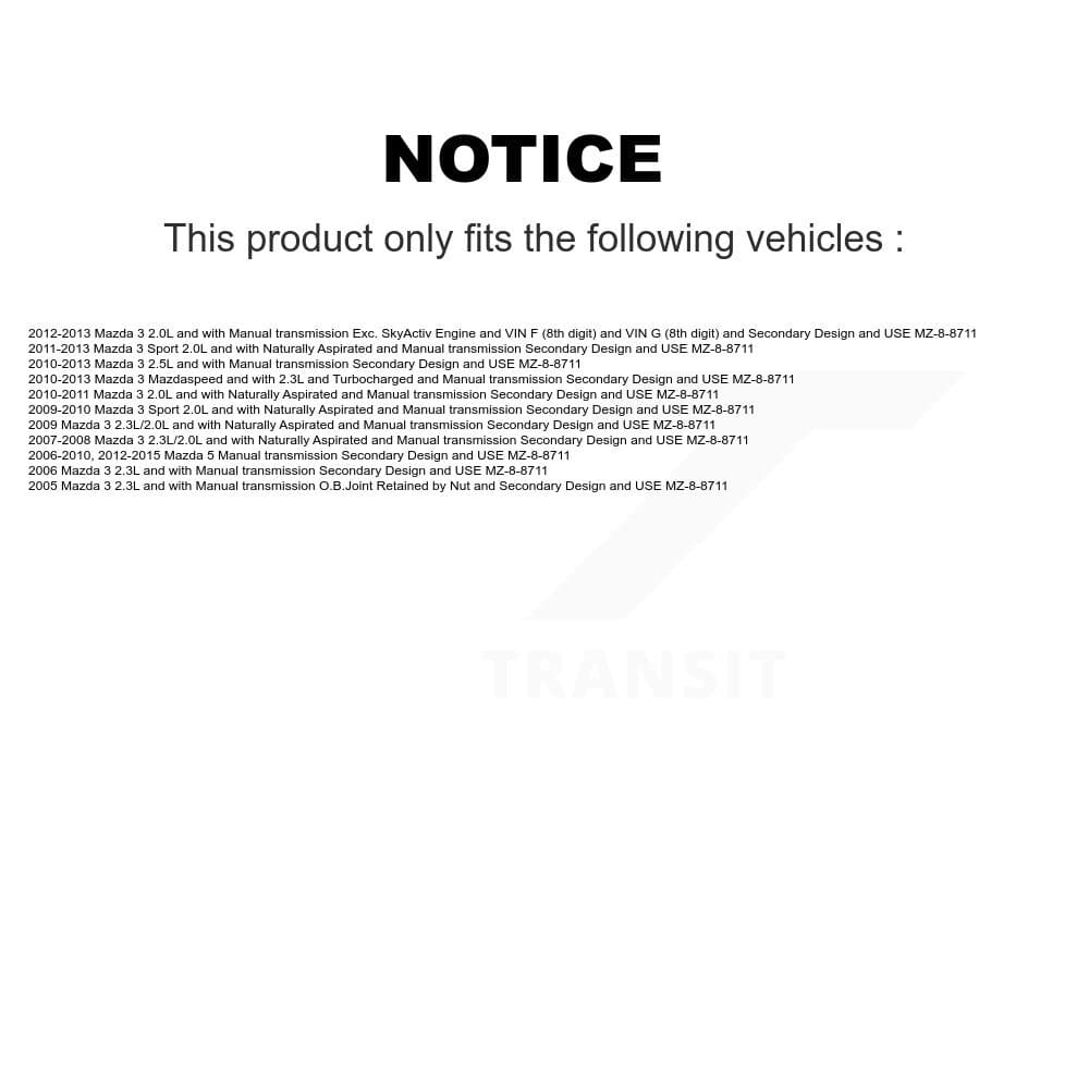 Kugel - NCV-MZ47556 - Front Right CV Axle Shaft image 12