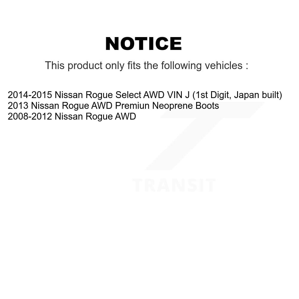 Kugel - NCV-NI53000 - Front Left CV Axle Shaft image 12