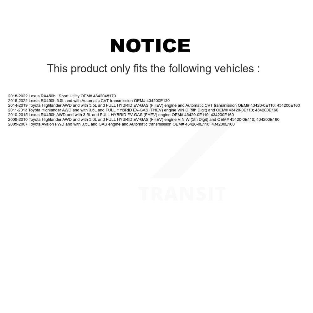 Kugel - NCV-TO69091 - Front Left CV Axle Shaft image 12