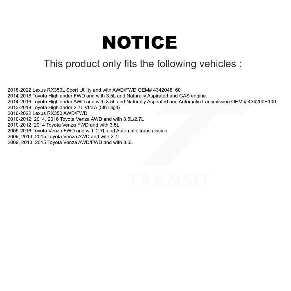 Kugel - NCV-TO69166 - Front Left CV Axle Shaft image 12