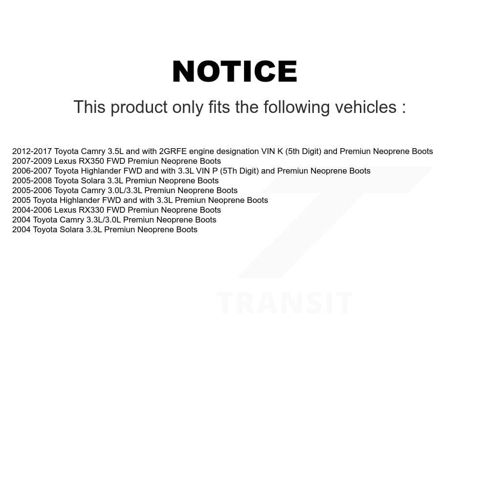 Kugel - NCV-TO69500 - Front Left CV Axle Shaft image 12