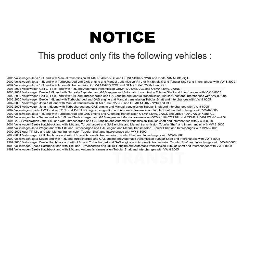 Kugel - NCV-VW72053 - Front Right CV Axle Shaft image 12