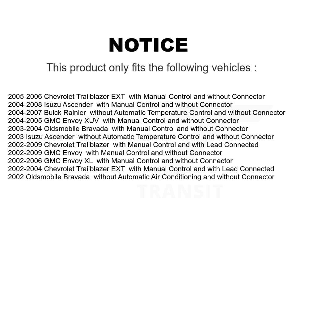 Mpulse - SEN-2BMR0097 - Front HVAC Blower Motor Resistor image 2