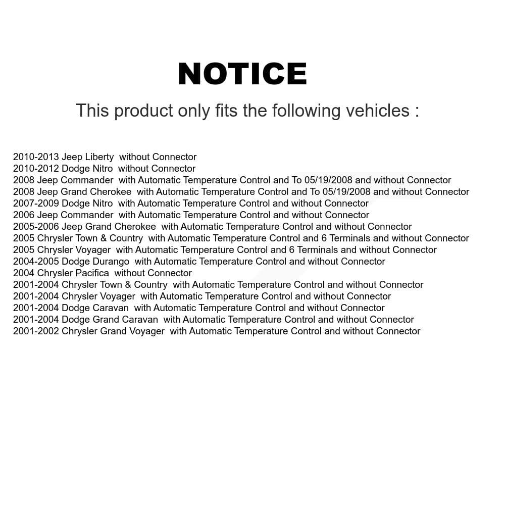 Mpulse - SEN-2BMR0274 - Front HVAC Blower Motor Resistor image 2