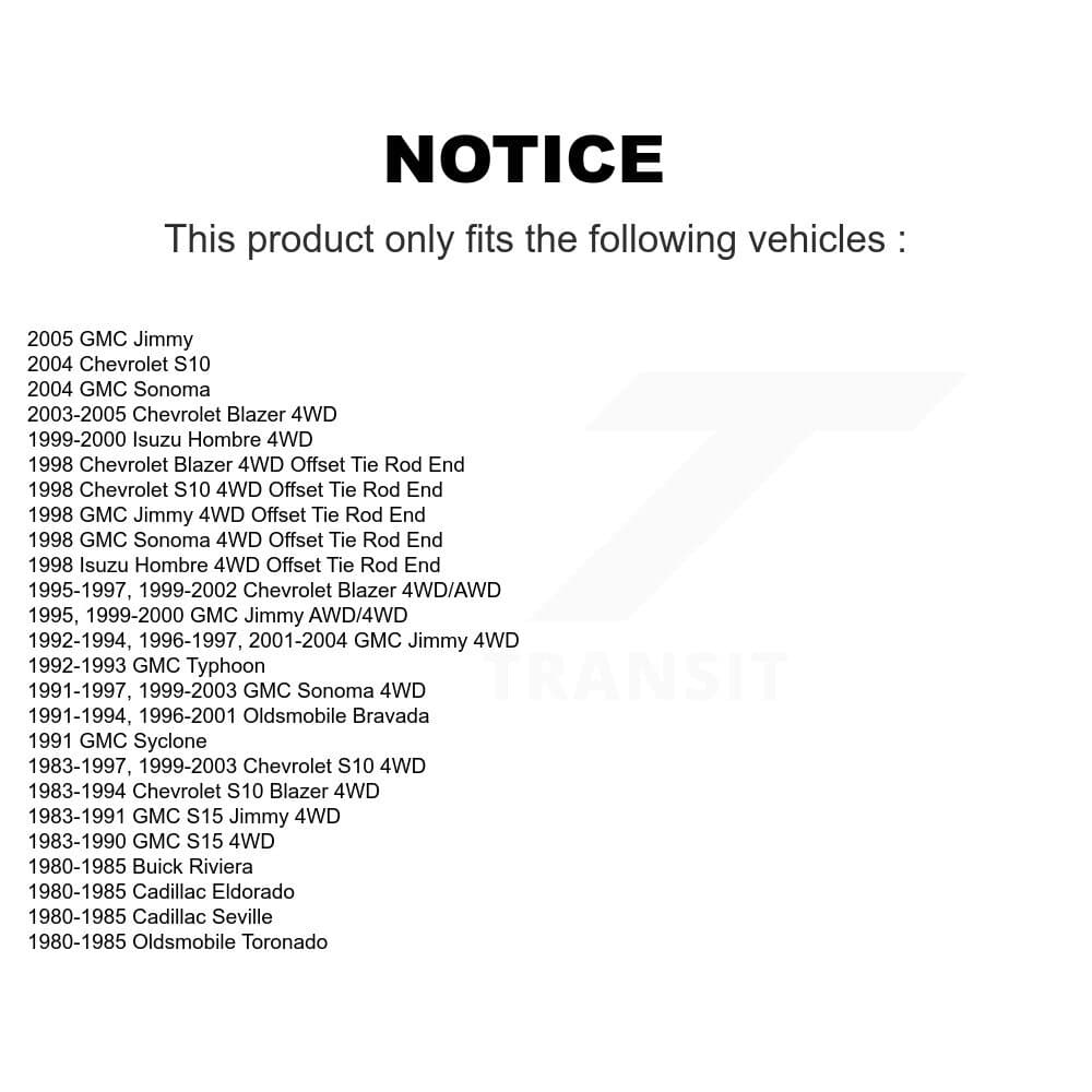 TOR - TOR-ES3584 - Front Inner Steering Tie Rod End image 2