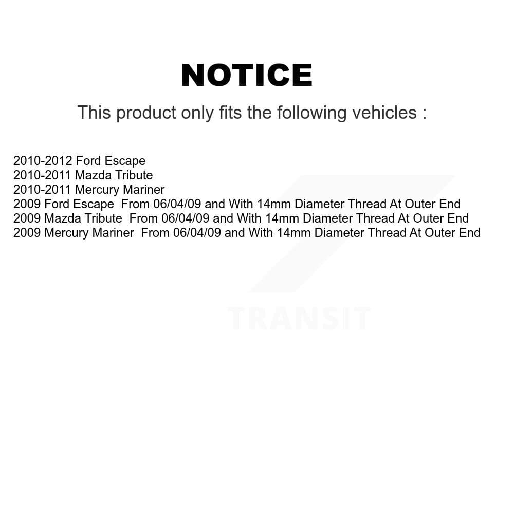 TOR - TOR-EV800911 - Front Inner Steering Tie Rod End image 2