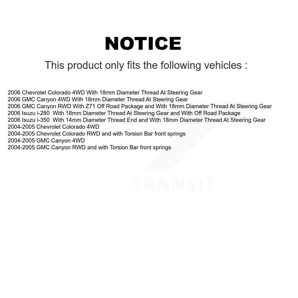 TOR - TOR-EV80433 - Front Inner Steering Tie Rod End image 2