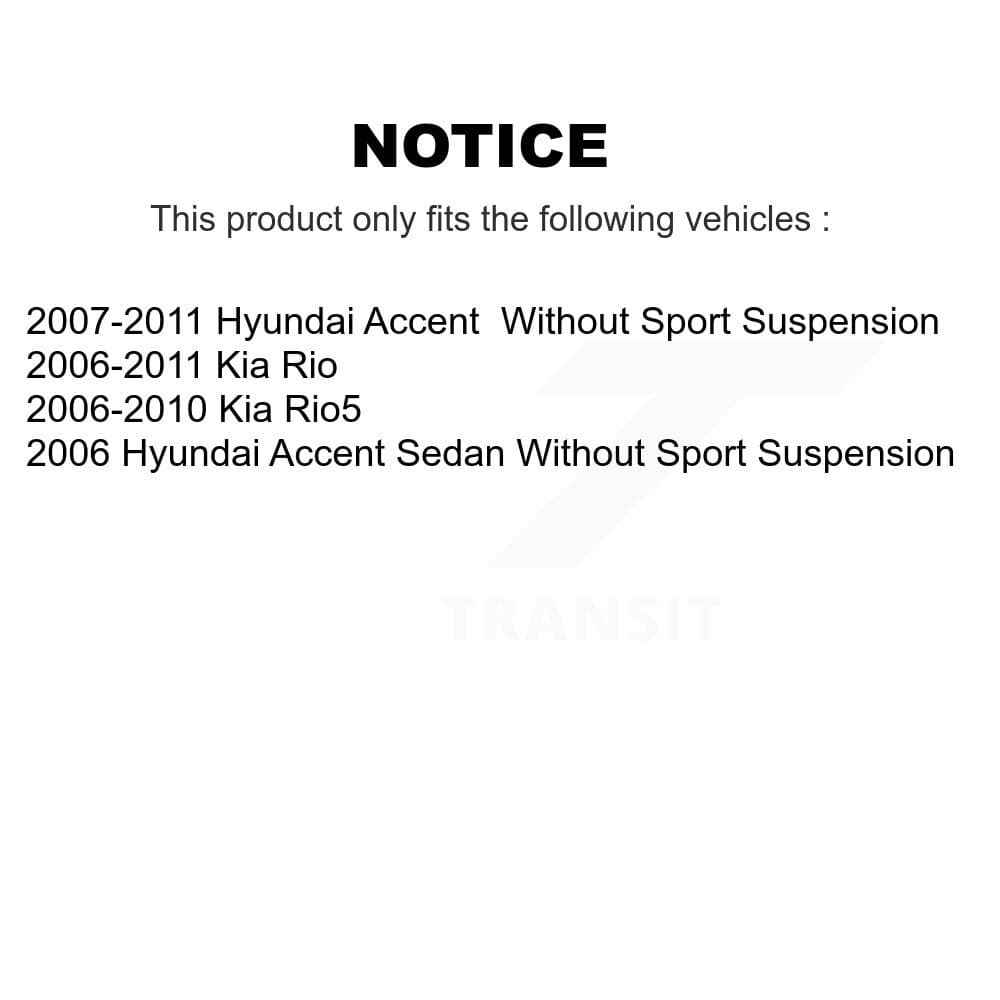 TOR - TOR-K200903 - Front To Frame Suspension Stabilizer Bar Bushing Kit image 2