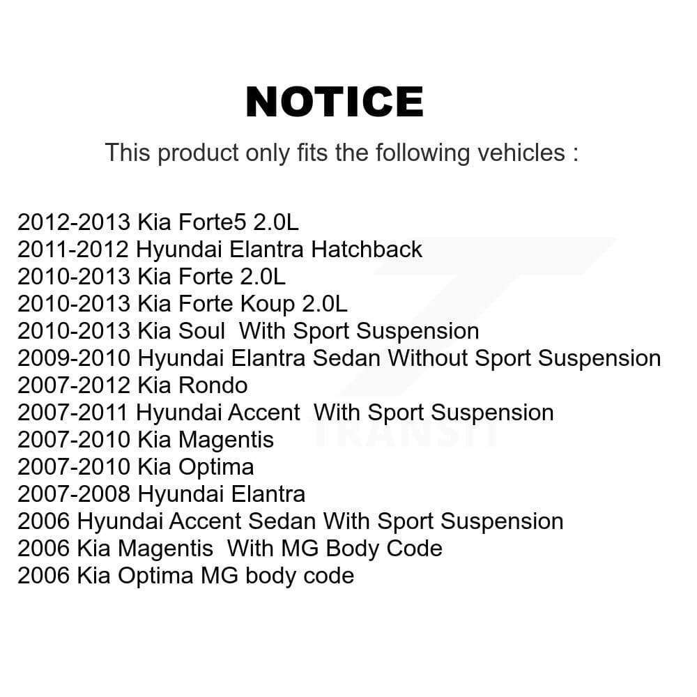 TOR - TOR-K200904 - Front To Frame Suspension Stabilizer Bar Bushing Kit image 2