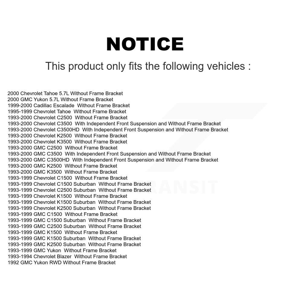 TOR - TOR-K6447 - Front Steering Idler Arm image 2