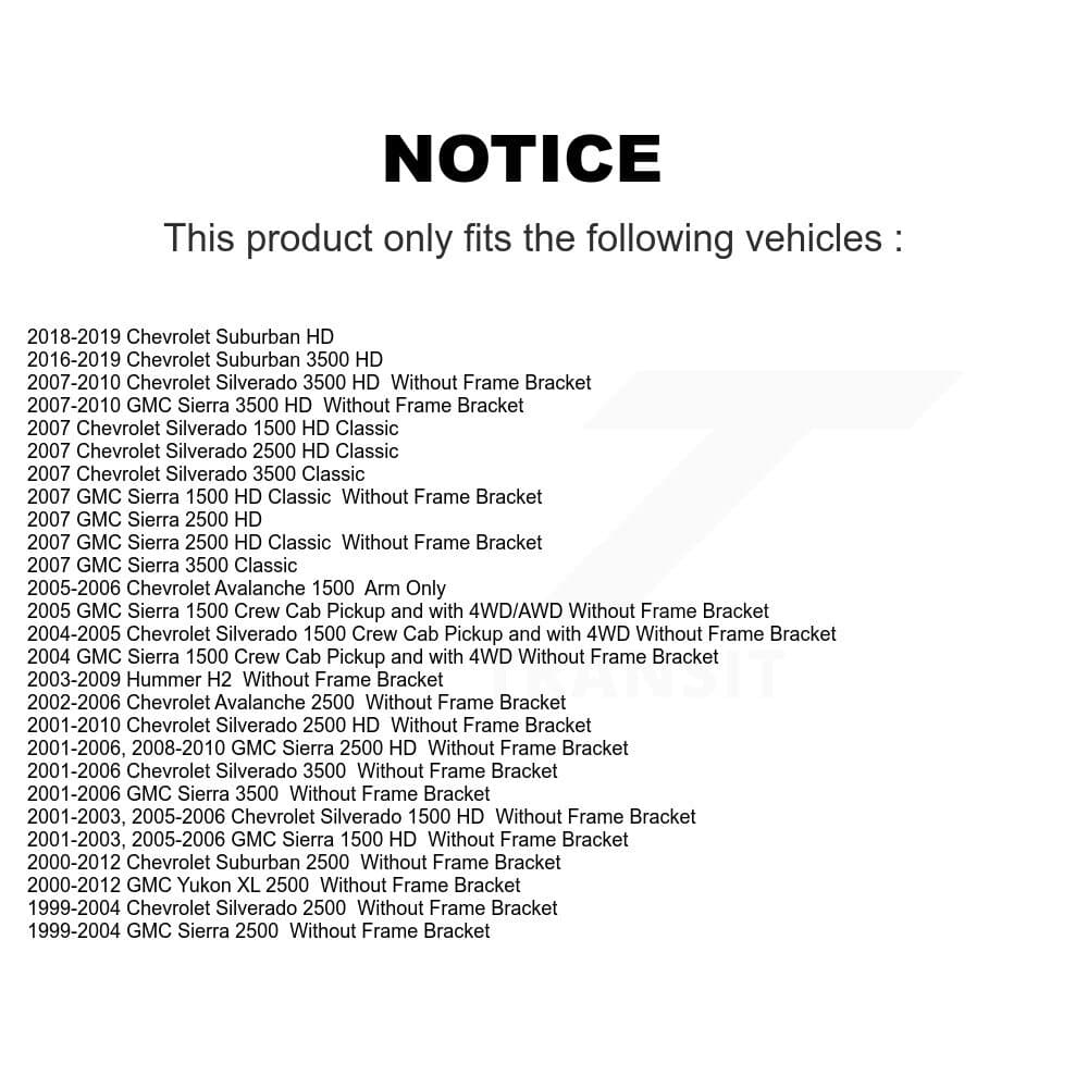 TOR - TOR-K6535 - Front Steering Idler Arm image 2