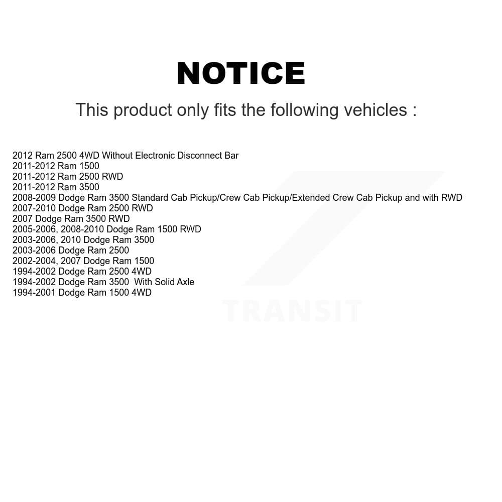 TOR - TOR-K7300 - Front Suspension Stabilizer Bar Link Repair Kit image 2