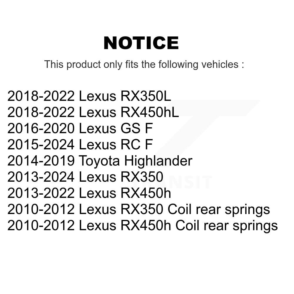 TOR - TOR-K750419 - Rear Right Suspension Stabilizer Bar Link Kit image 2